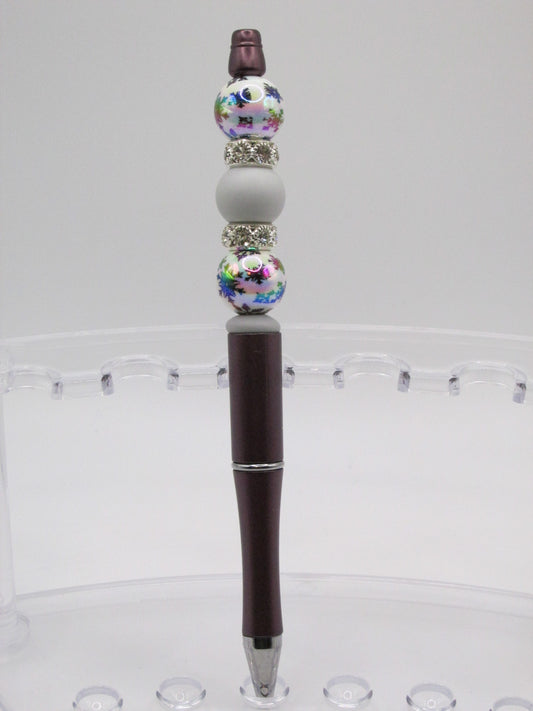 Snowflakes in Plum