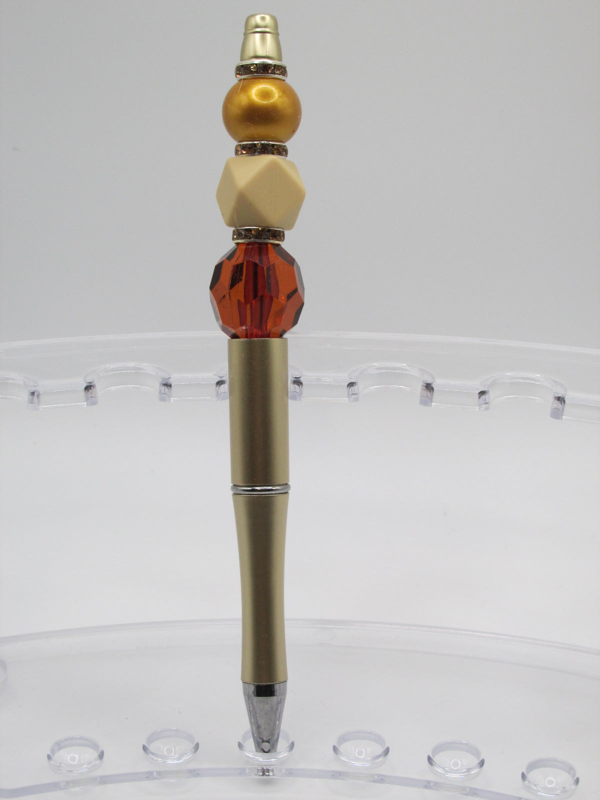 Faceted Acrylic in Amber