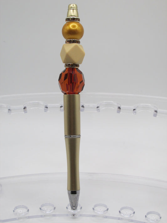 Faceted Acrylic in Amber