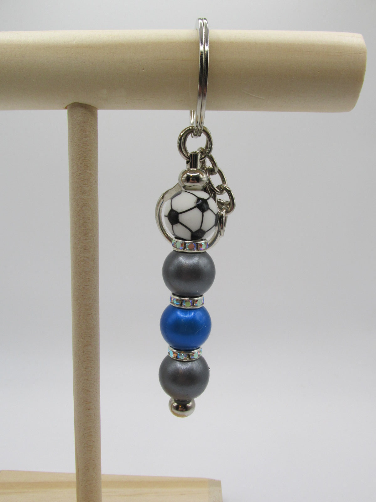 Soccer in Blue and Silver