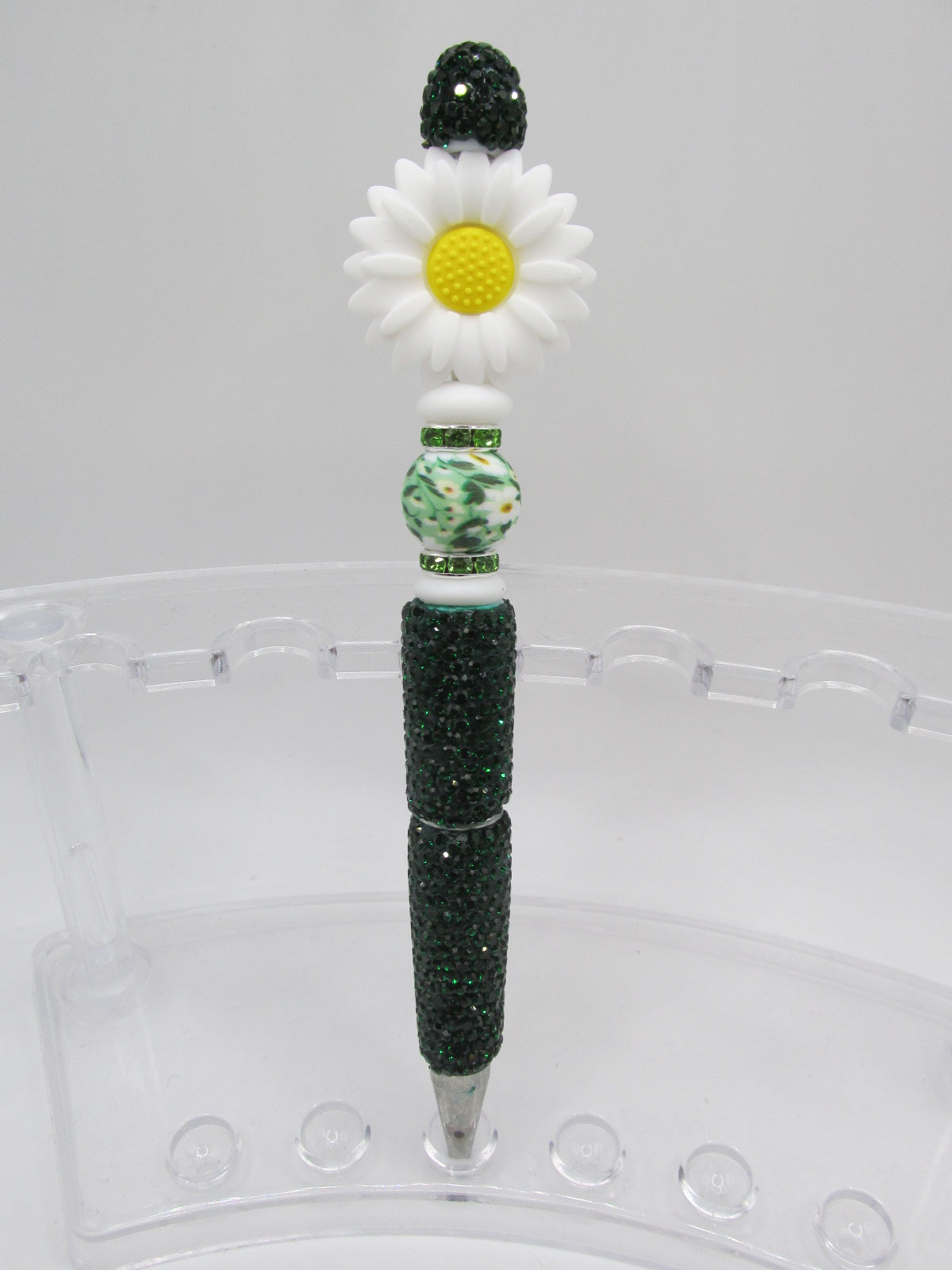 White Daisy Rhinestone