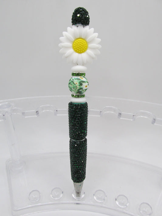 White Daisy Rhinestone