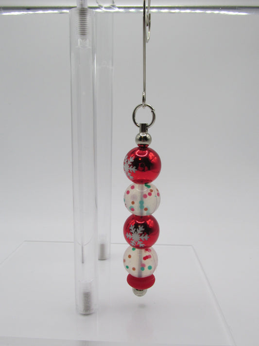 Red Acrylic with Snowflakes