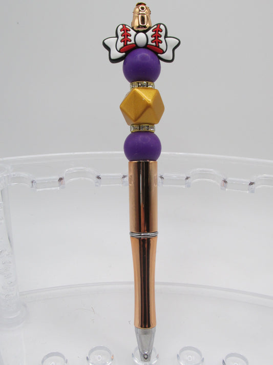 Purple and Gold Baseball